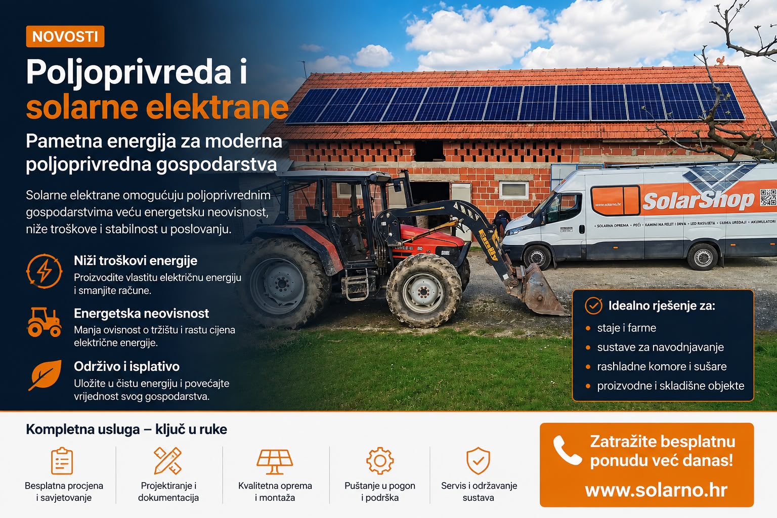 Solarna elektrana za OPG – ulaganje koje radi svaki dan