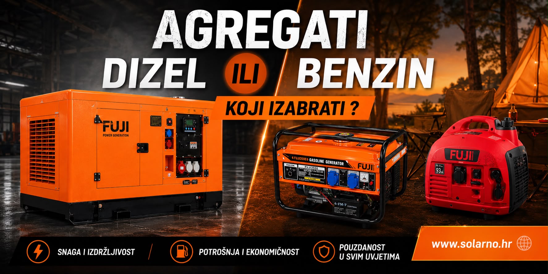 Agregati – dizel ili benzin: koji agregat izabrati?