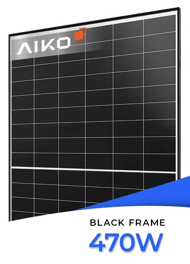 Solarni panel Aiko A470-MAH54Dw, crni okvir, solarni modul