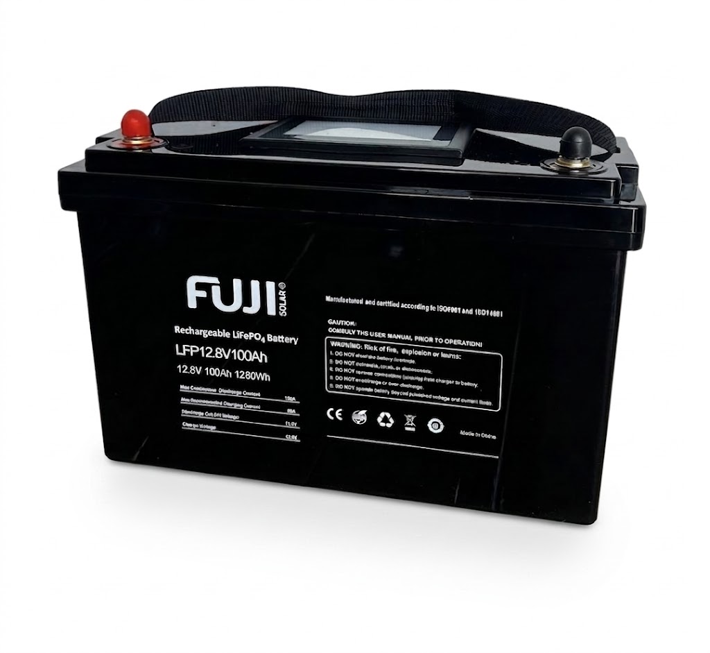 FUJI SOLAR litij-ionska solarna baterija LFP-12,8V-100Ah+LCD-NEATA