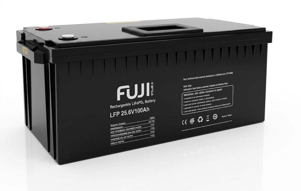 FUJI Li-Ion akumulator 25,6V-100Ah+LCD-NEATA solarna baterija 