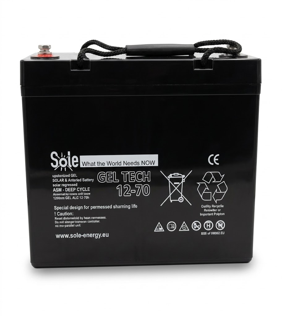 Geltech akumulator 12/70Ah Deep Cycle 25.3x16.2x26.4