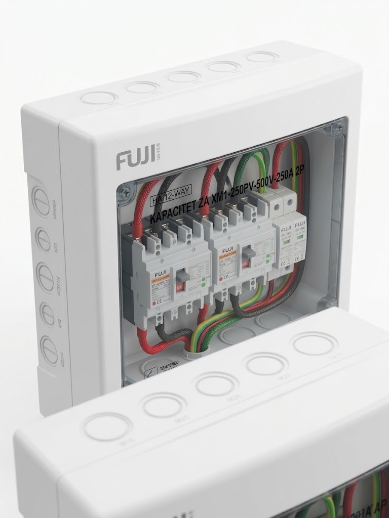 Kutija dvoredna prazna za XM1-250PV-500V-250A 2P