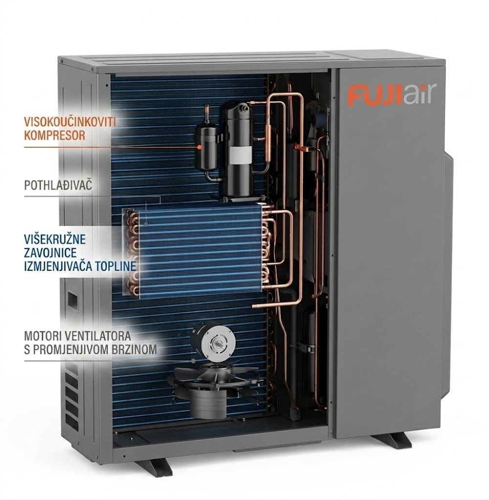 FUJI Air dizalica topline GSHVTH 16AA1 trofazna VT 16kW toplinska pumpa - Image 4