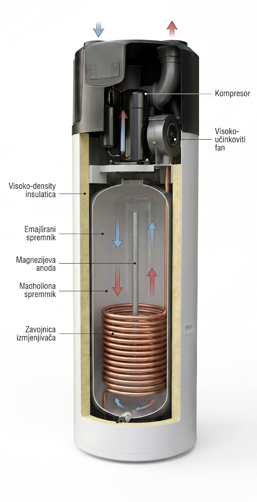 FUJI Air spremnik YT300TB2 za sanitarnu toplu vodu 300L 2.5kW monofazni - Image 3