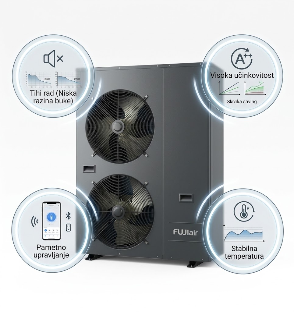 Fuji Air dizalica topline 26kW Monoblok toplinska pumpa - Image 5