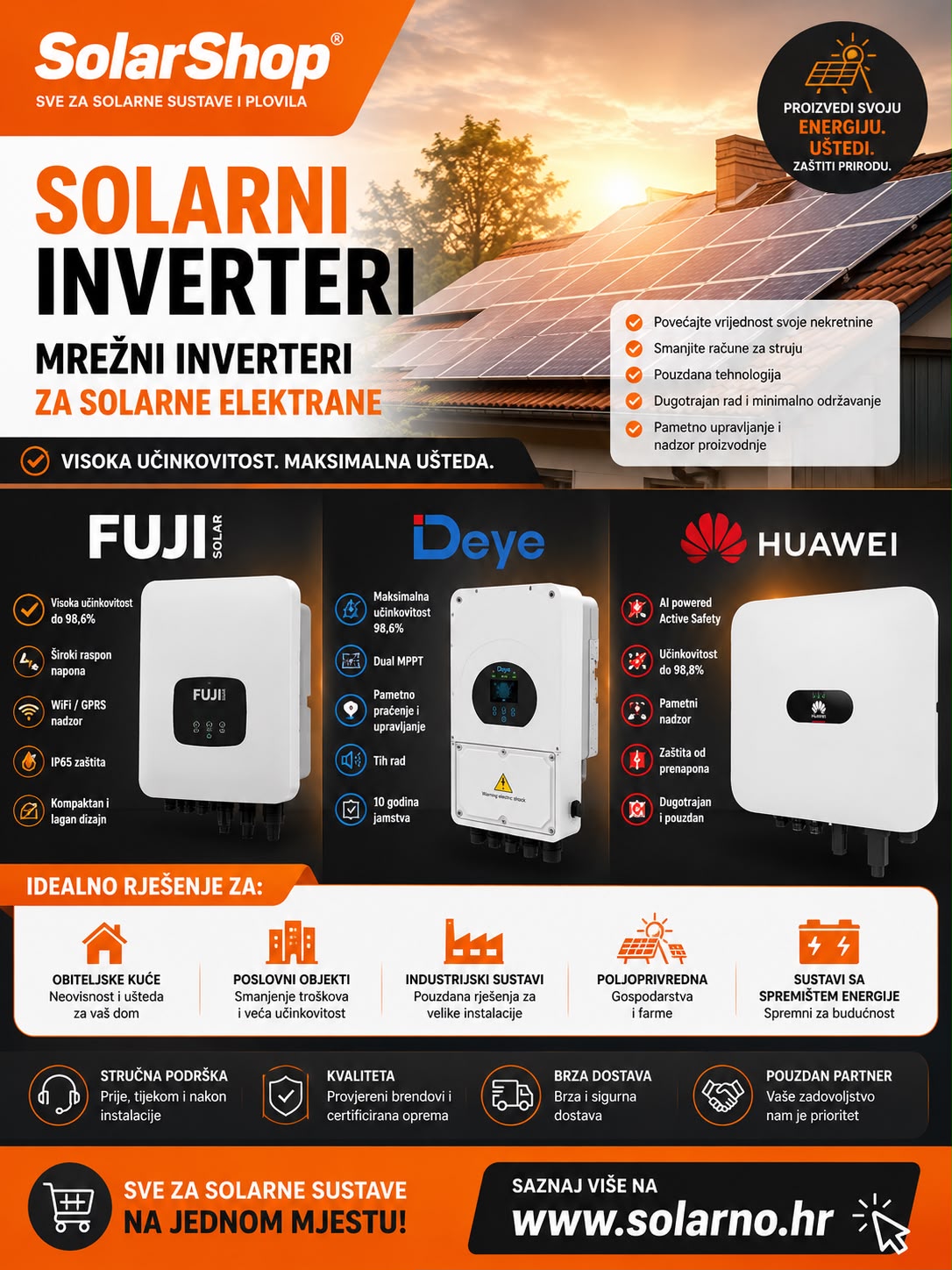 Hibridni pretvarač SUN-10K-SG01HP3-EU-AM2-10kW 3-fazni deye-(HV) inverter - Image 2