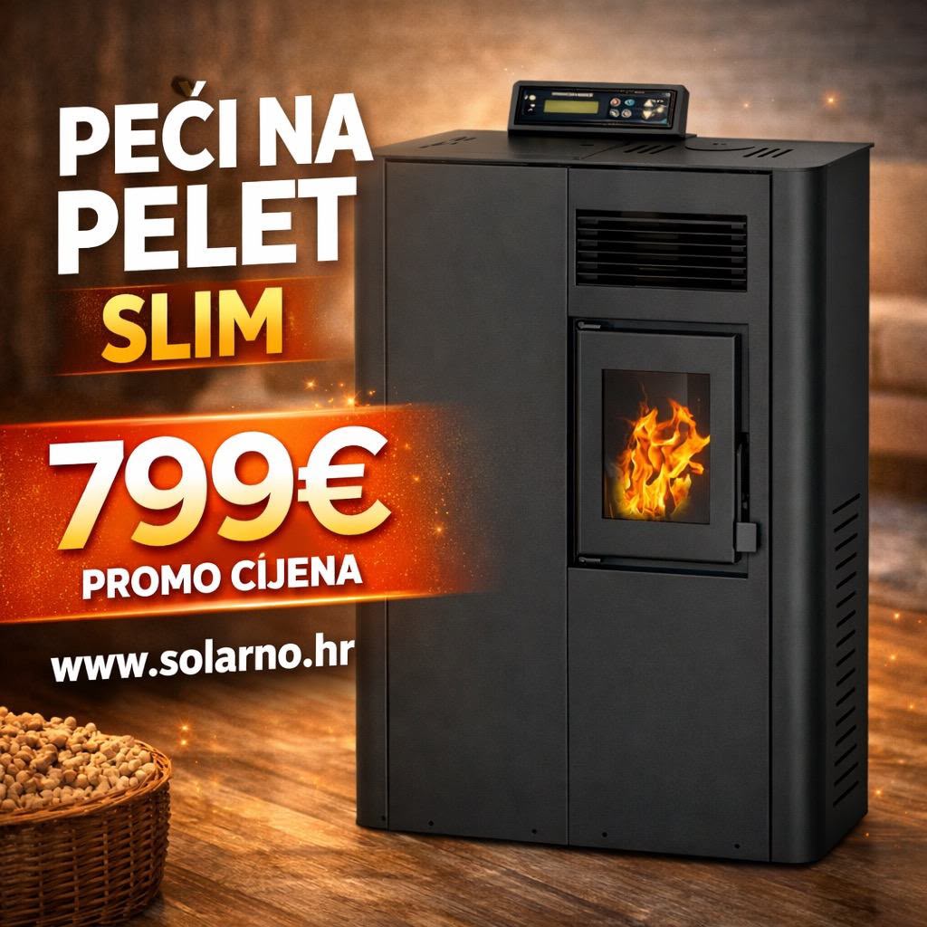 Peć na pelet SOLE SLIM 6KW - Image 2