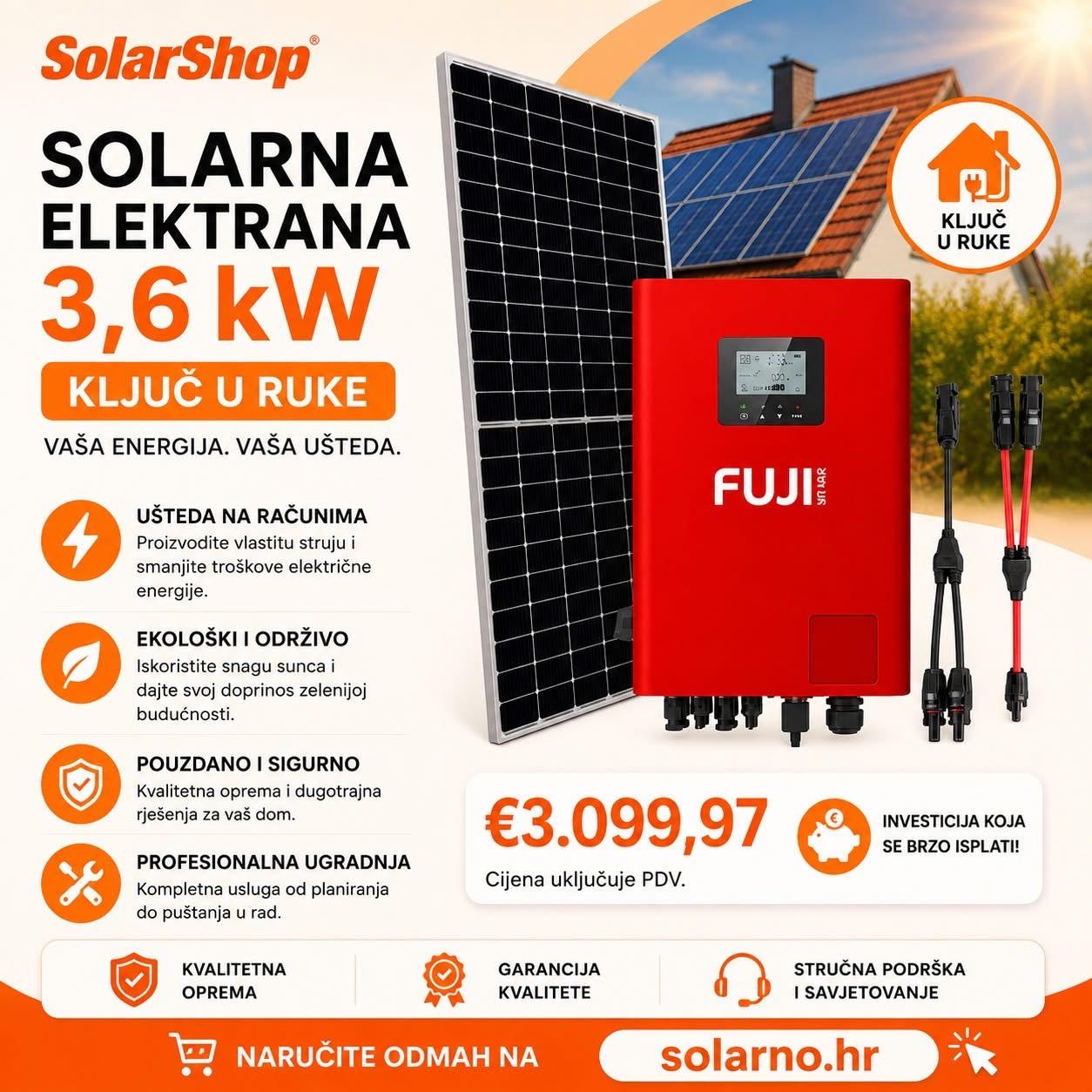 Solarna Elektrana 3,6KW Ključ u ruke - Image 2