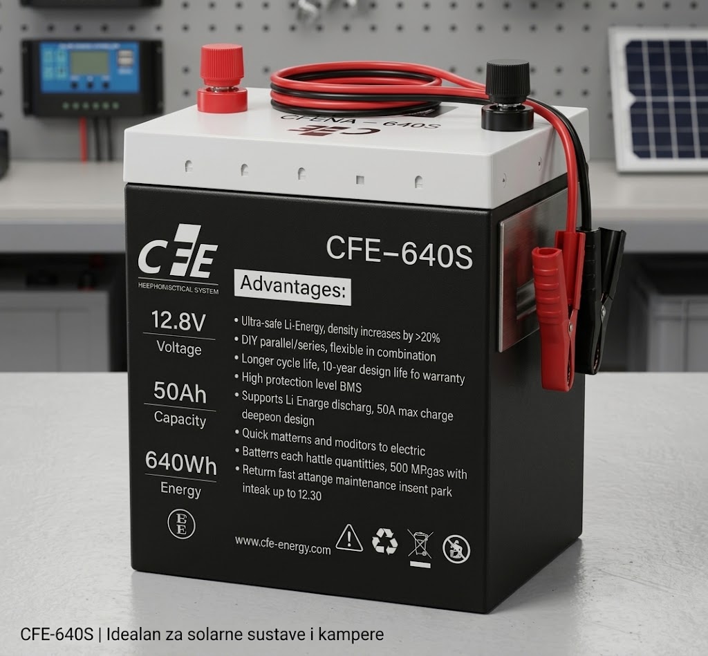 CFE LFP Li-Ion baterija 12.8V / 50Ah CD 640S akumulator solarni - Image 3