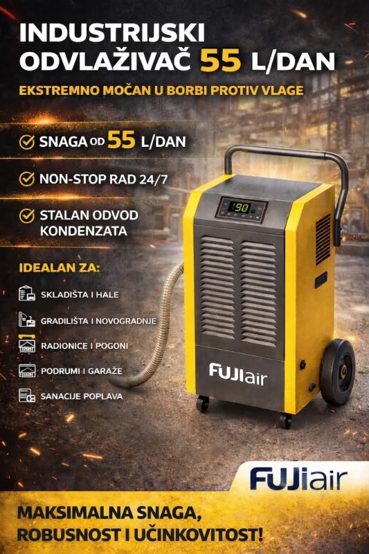 Odvlaživač zraka FUJIAIR KATANA 90L industrijski isušivači zraka - Image 2
