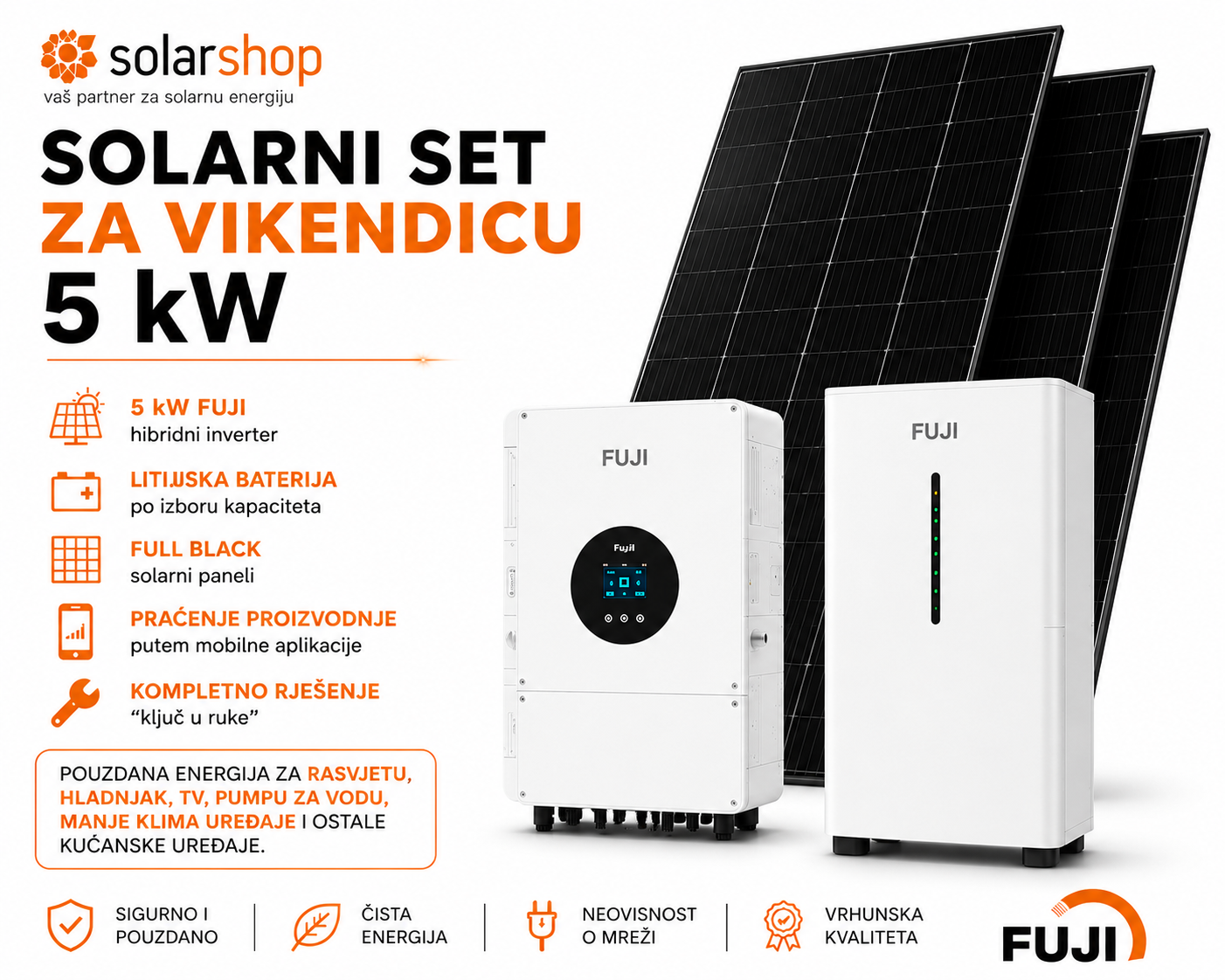 Solarni set za vikendicu 5kW