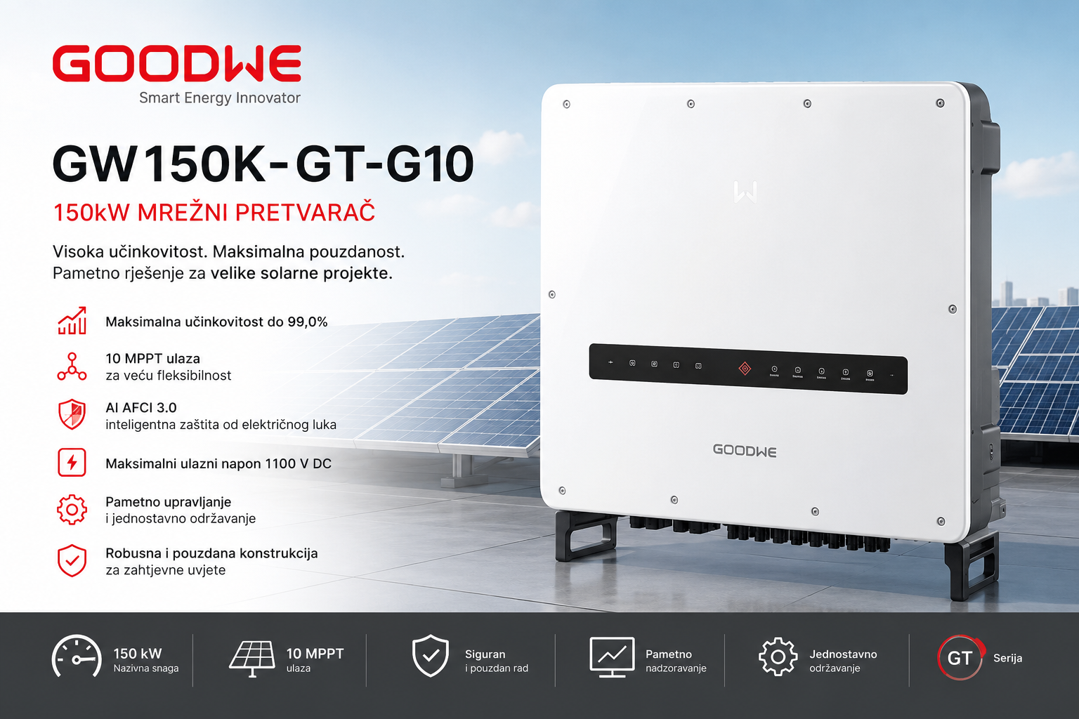 GOODWE mrežni pretvarač GW150K-GT-G10-150kW inverter - Image 3