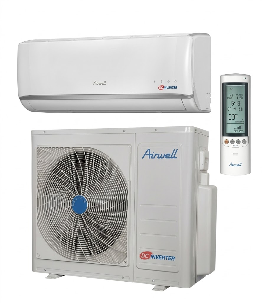 AIRWELL Klima uređaj 3,5kW INVERTER grijanje hlađenje 100% funkcionalan – samo estetsko oštećenje ambalaže ili na proizvodu.