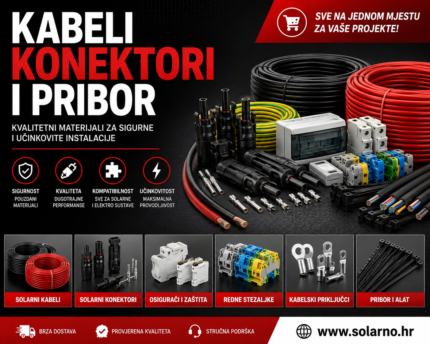 Kabel solarni 6mm MC4 crni ili crveni - Image 2