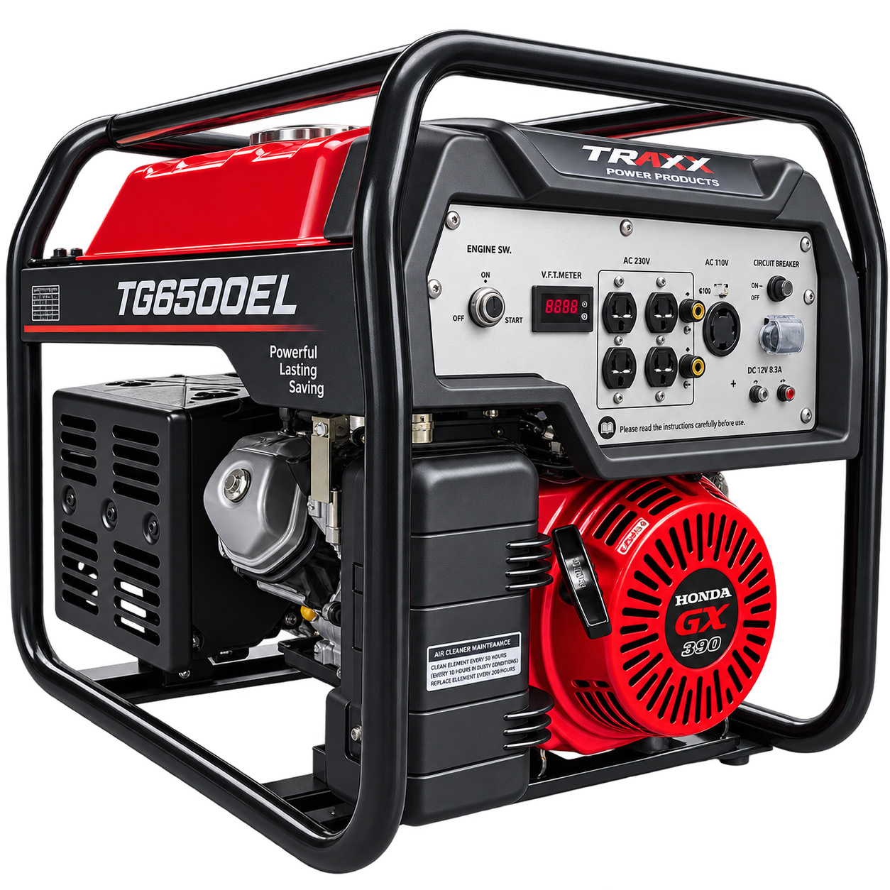 AGREGAT TG6500EL 5,8kW benzinski monofazni motor HONDA GX390