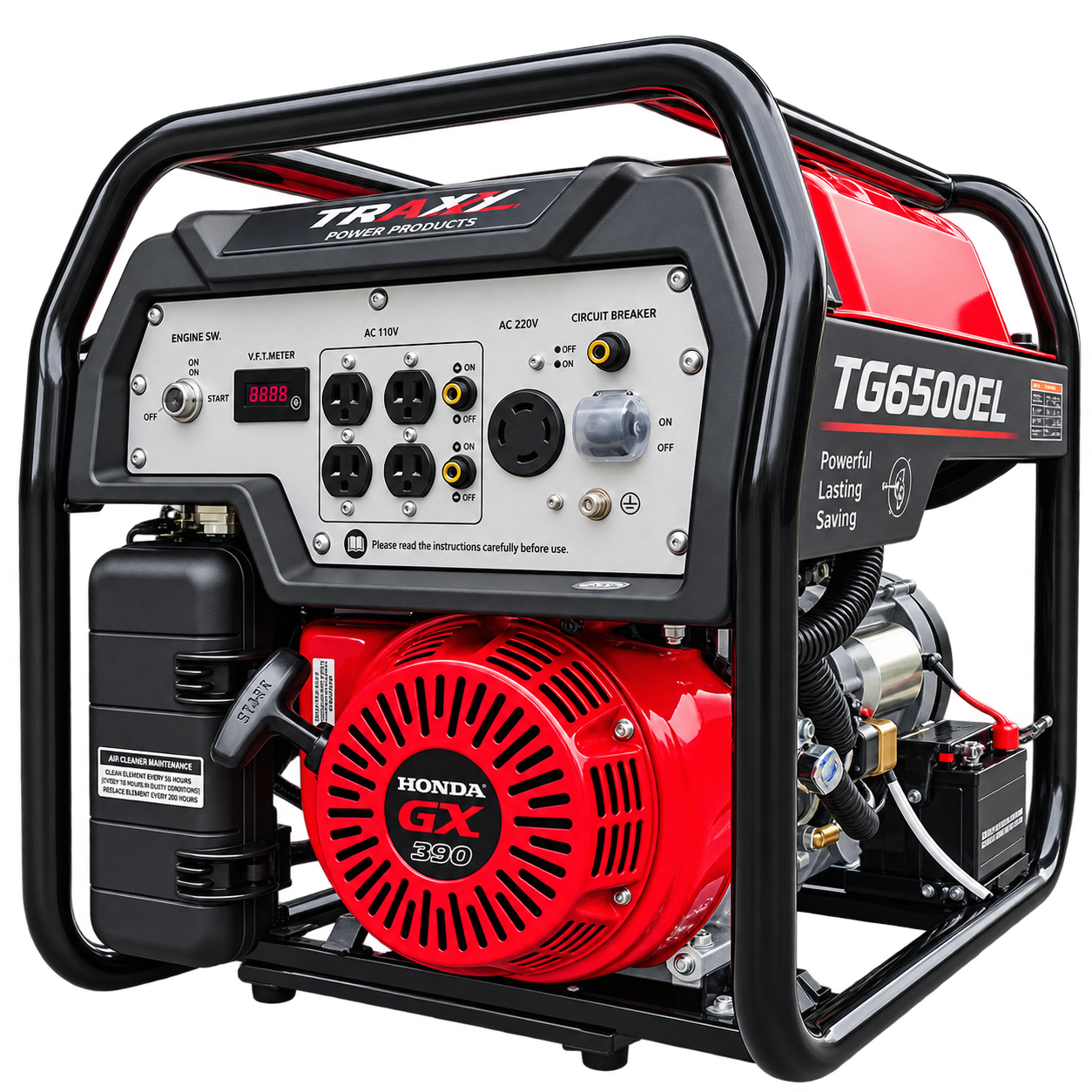 AGREGAT TG6500EL 5,8kW benzinski monofazni motor HONDA GX390 - Image 3