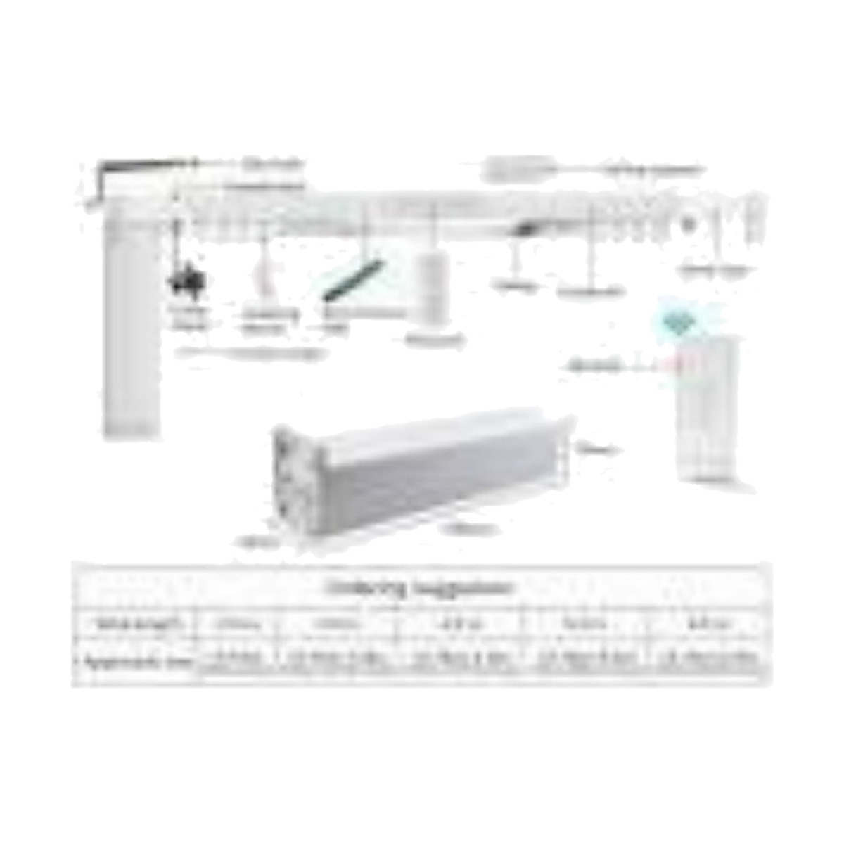 FUJI pametni motor za zavjese Zigbee s vodilicom 1,14 m