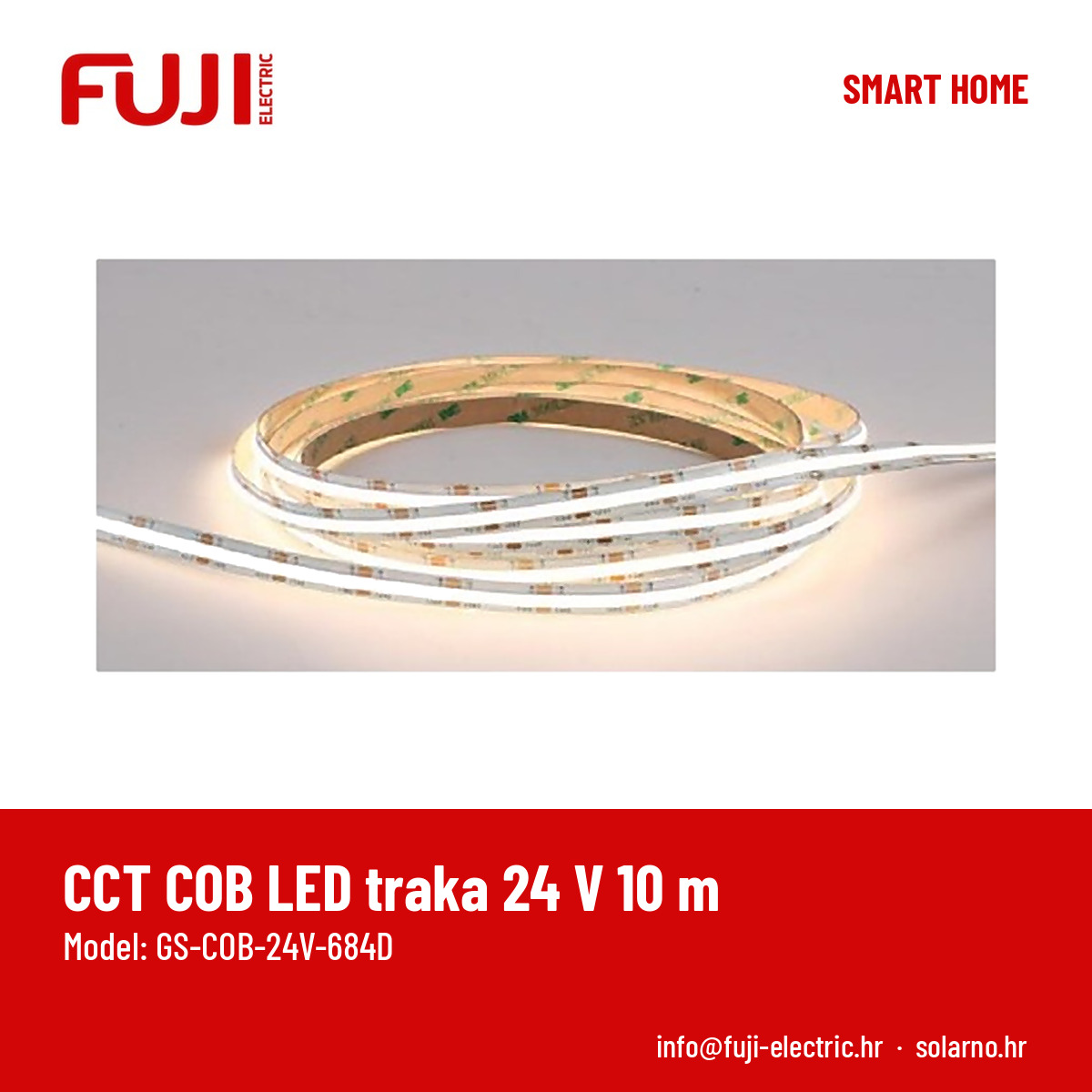 FUJI CCT COB LED traka 24 V 10 m - Image 2