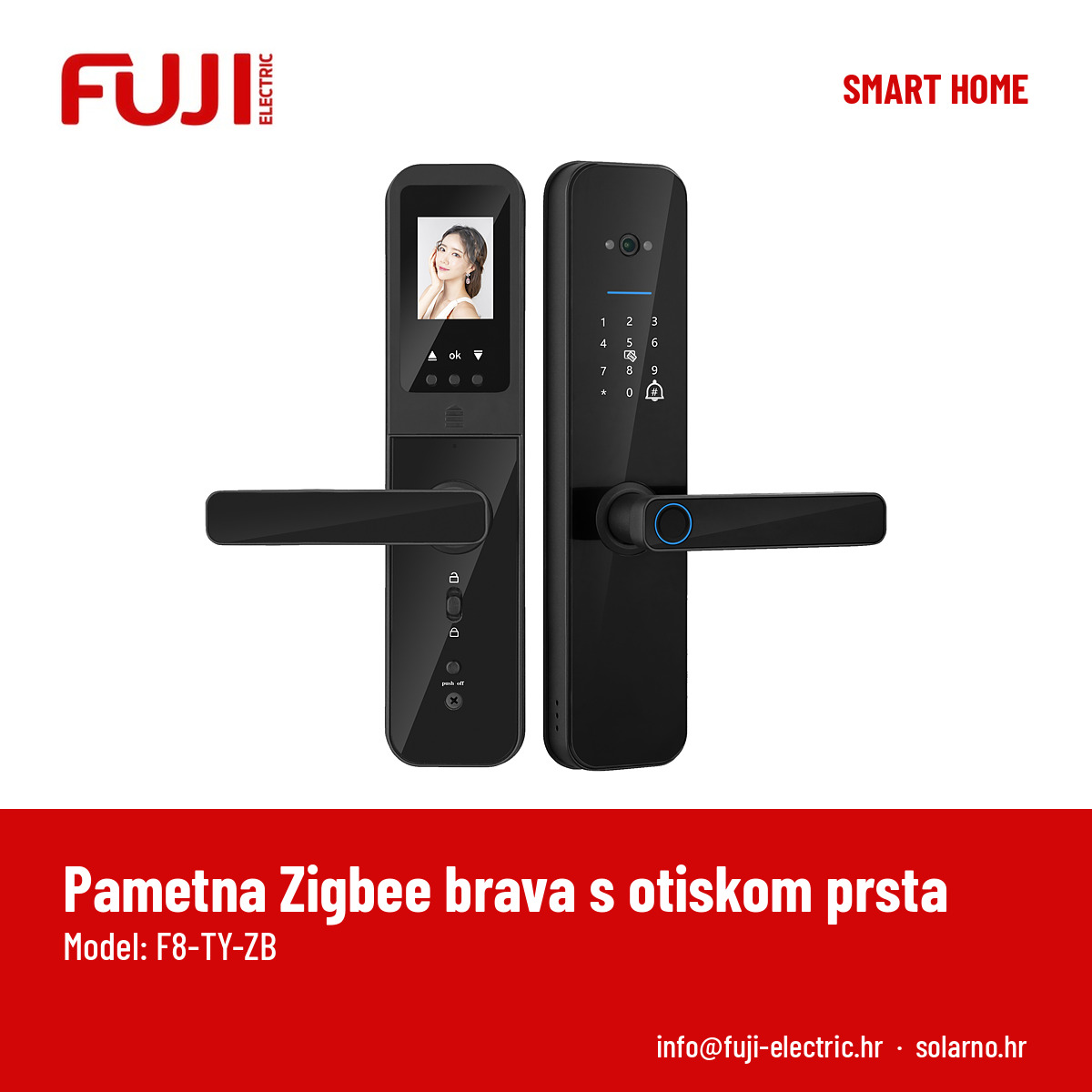 FUJI pametna Zigbee brava s otiskom prsta - Image 2