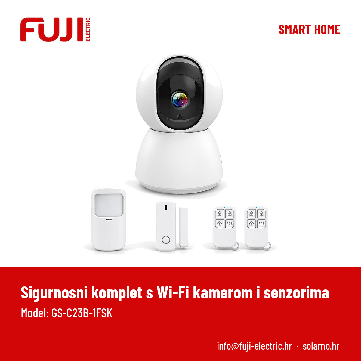 FUJI sigurnosni komplet s Wi-Fi kamerom i senzorima - Image 2