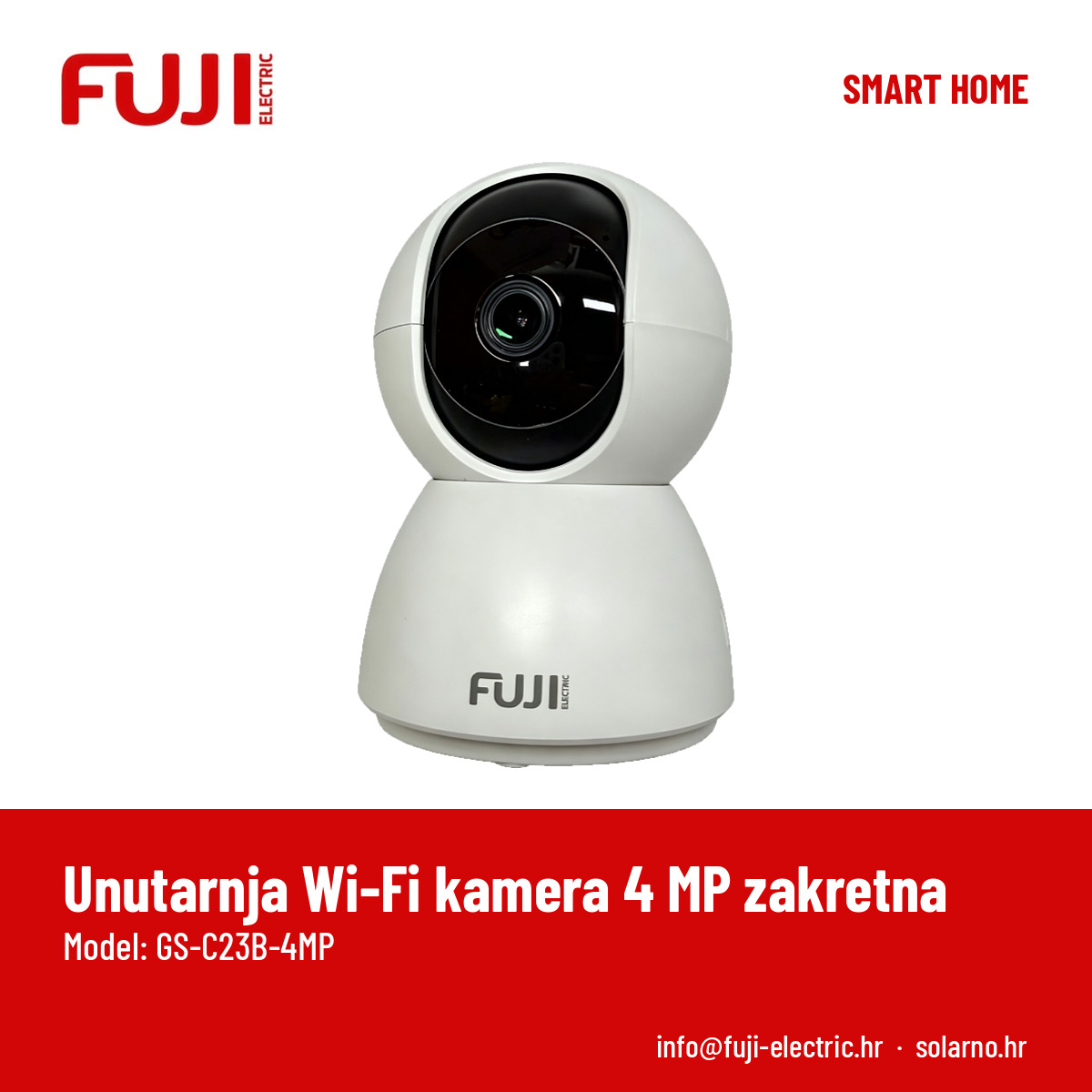 FUJI unutarnja Wi-Fi kamera 4 MP zakretna - Image 4