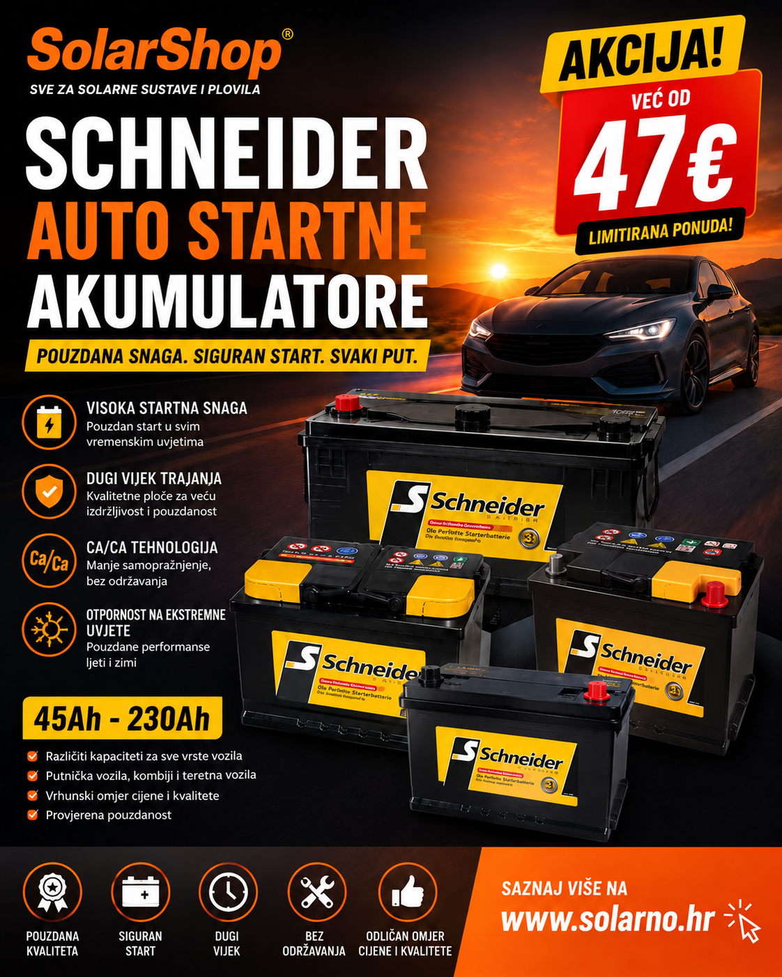 Schneider akumulator startni 90Ah - Image 3