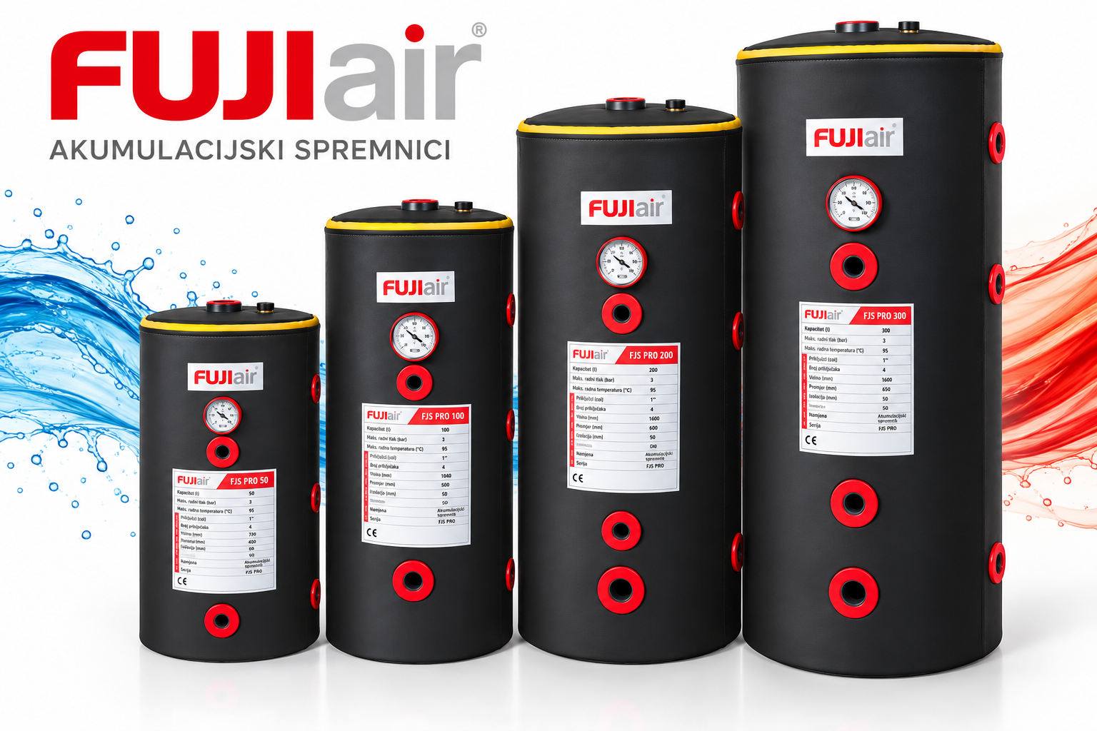 FUJI Air FJS PRO 200 spremnik potrošne tople vode 200L s izmjenjivačem za dizalicu topline - Image 2